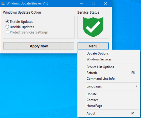 Windows Update Blocker v1.6